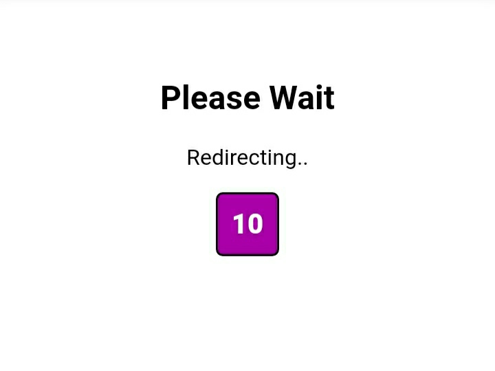 Countdown And Redirect