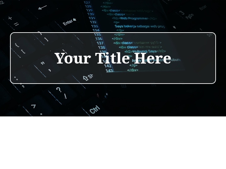 title with background